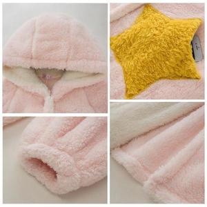 SAMWESTART Winter Warm Robe Women Coral Fleece Bathrobe <strong>Gown</strong> <strong>Thick</strong> Cute Nightwear Hooded Sleepwear Bath Robe Home <strong>Dressing</strong> <strong>Gown</strong> - Product Image 3