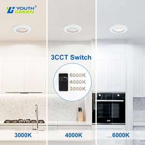 Foco descendente cambiable de <span class=keywords><strong>3</strong></span> colores, foco antideslumbrante COB 5W, luz Led empotrada de 2 pulgadas para el mercado europeo - Product Image 5