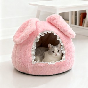 Factory Wholesale Indoor Pet House Warm Closed Security <strong>Cat</strong> Cave <strong>Bed</strong> Four Seasons Universal Dog Kennel - Product Image 2