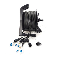Carrete portátil de plástico industrial utilizado para carrete de cable táctico de fibra óptica