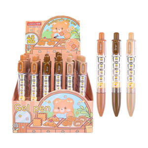 Stylo d'examen pour étudiants, créatif, amusant, DIY, mignon, à séchage rapide, encre <span class=keywords><strong>gel</strong></span> noire, anti-stress, à <span class=keywords><strong>action</strong></span> par pression, en plastique durable - Product Image 5