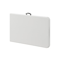 Table pliante rectangulaire en plastique blanc - Design moderne léger pour hôtels, hôpitaux, entrées de villas - Vente directe d'usine