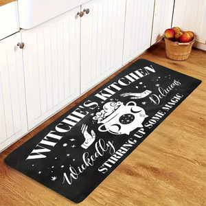 Tapis de sol absorbant pour cuisine, motif dessin animé minimaliste, antidérapant et résistant aux taches, imitation boue de diatomée, long - Product Image 3