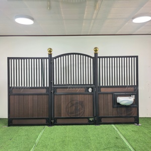 欧洲热卖耐用高端马档面板粉末涂层竹材模块化豪华马厩马术中心前襟 - Product Image 1