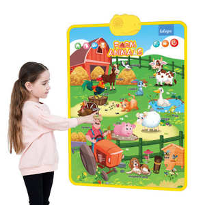 Póster Educativo Personalizado con Sonidos <span class=keywords><strong>de</strong></span> Animales del Alfabeto, Tabla <span class=keywords><strong>de</strong></span> Pared Interactiva para Niños, Material <span class=keywords><strong>de</strong></span> Aprendizaje Temprano, Arte en Cartón - Product Image 4
