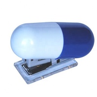 Copllent Creative Medicine Type Agrafeuse De Bureau Mini Agrafeuse En Forme De Capsule Cadeaux Promotionnels Agrafeuse En Plastique