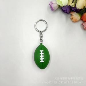 Mini ballon de rugby en alliage de zinc, porte-clés personnalisé avec logo, design FREEFORM en fer, impression numérique, portable, créatif, promotionnel pour le sport - Product Image 3