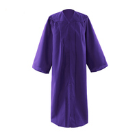 Robe de fin d'études matte unisexe pour adulte pour le lycée et le collège Robes de chaire Robe de pasteur et Halloween