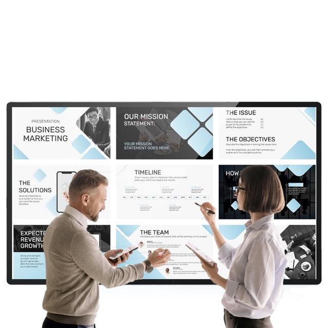 Hot Selling WIFI Connection Interactive LCD Monitor Display PC 43 55 65 Inch Capacitive Touch Screen All in One Computer