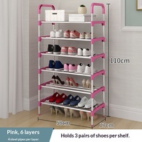 Meuble à chaussures simple à 3 niveaux, multi-étages, gain de place, à assembler soi-même, pour entrée, moderne, économique, étagère de dortoir