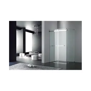 Современный стиль, прямоугольная душевая дверь для ванной комнаты, квадратная бескаркасная стеклянная душевая комната, закаленная стеклянная душевая комната