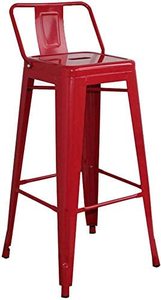<span class=keywords><strong>Taburetes</strong></span> de diseño Industrial con respaldo, moderna silla apilable para restaurante, cafetería, bar, silla de comedor de metal tolix - Product Image 5