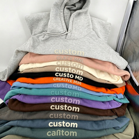 Hoodie personnalisé en molleton 100 % coton épais, coupe oversize, avec impression en relief, en tissu French Terry – Fabricants de vêtements