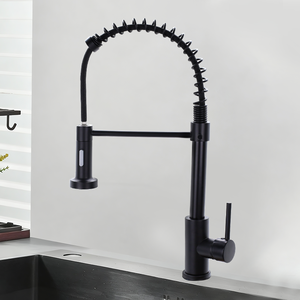 Mới Đến 2025 Nhựa Bồn Rửa Nước Vòi Nước Nhà Bếp Vàng Mixer Tap Với Kéo Phun Kéo Xuống Đòn Bẩy Duy Nhất Mùa Xuân - Product Image 1
