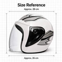Nouveaux casques de moto demi-face ABS tendance pour adultes, casques modulaires de moto, casques de sécurité, protection de la tête