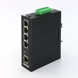 KRONZ 5-Port Unmanaged DIN Rail Mounting 1000 M bit/s POE Port Automatically Identifies af/at Industrial Switches