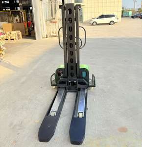 Chargement automatique chargeuse de palettes électrique élévateur de palettes 500kgs camion gerbeur Portable Mini chariot élévateur à fourche gerbeur automatique - Product Image 4