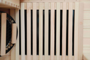Sauna Infrarroja Moderna para Espacios Pequeños, Sauna Eléctrica Portátil de Madera Maciza de Hemlock para Uso en el Hogar o Apartamento - Product Image 4