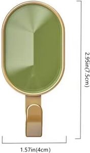 Wall Adhesive ABS Gem <b>Hooks</b> Eco-Friendly Modern Luxury Multi-Color Multifunctional Traceless Wall Mount Hanger - Product Image 3