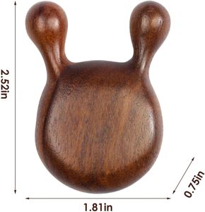 Outil de <span class=keywords><strong>massage</strong></span> Gua Sha en bois de santal naturel, instrument de raclage en bois, drainage lymphatique, relaxation musculaire, soin, cadeau personnalisé - Product Image 2