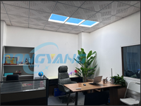 Panneau LED intelligent encastré moderne 600x600x48mm avec contrôle par application Wi-Fi, CRI 90+ et dimmable
