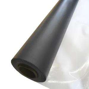 Outdoor-Druck PVC-Werbeartikel vorne beleuchtete schwarze Rückseite flexibles Banner beschichtete laminierte flexible Rollen Produkt