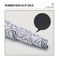 Grand tapis de souris de jeu personnalisé avec repose-poignets, en caoutchouc, impression par sublimation CMYK, design personnalisé