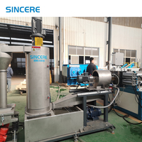 Nouvelle machine de fabrication de granulés plastiques PE/PP LDPE de 100-300 kg/h avec moteur et extrudeuse à vis simple PLC 380V