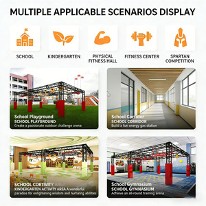 Pistas de Carrera <span class=keywords><strong>Ninja</strong></span> para Interiores y Exteriores, Divertidos Circuitos de Obstáculos, Diseño de Circuitos de Desafío <span class=keywords><strong>Ninja</strong></span> Warrior para Niños - Product Image 6