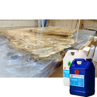 Résine époxyde claire en cristal pour le bâti