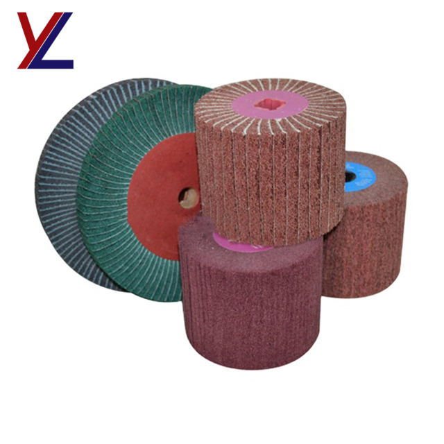 steel iron teapot wire drawing suaface sponge flexible abrasive wheel