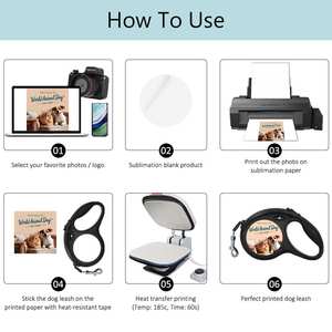 สายจูงสุนัขแบบยืดหดได้สำหรับงานซับลิเมชั่น ขายส่ง ปรับแต่งได้ พิมพ์ลายได้ เหมาะสำหรับอุปกรณ์สัตว์เลี้ยงแบบสั่งทำส่วนตัว - Product Image 6