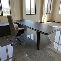 Meubles de bureau modernes, table de bureau en bois, design de bureaux de direction, bureaux de patron de luxe, bureau de direction en forme de L, bureau de PDG