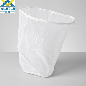 Filtro de bolsillo de nailon tipo cubo redondo con cordón, de 120 mallas, con certificación SGS, para filtración de líquidos en elaboración de bebidas - Product Image 2