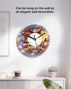 Horloge de bureau commémorative des 250 ans des États-Unis avec un design d'aigle et de la Cloche de la Liberté pour la décoration de la maison - Product Image 2