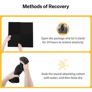 Đa năng Hot Bán mật độ cao âm thanh cô lập 3D Panel tường Acoustic tấm - Product Image 3