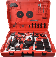 Ensemble d'outils électriques SADIS de haute qualité 6 en 1 avec batterie au lithium, outils en acier au carbone, boîte à outils