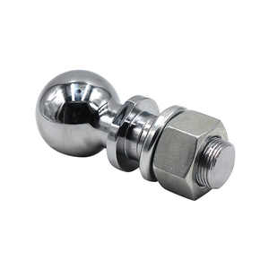 <b>Chrome</b> 50mm/2inch Steel Hitch Mount Tow Ball 6000Lbs Capacity Coupling Trailer Parts for RV Camper Caravan Accessories - Product Image 5