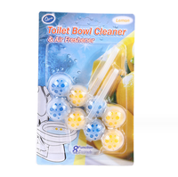 Nettoyant WC suspendu OEM 50g, désodorisant et nettoyant pour la lunette des toilettes, parfum citron