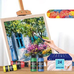 Set di Colori Acrilici <span class=keywords><strong>Tempera</strong></span> 24 Colori 60ml Impermeabili per Bambini e Studenti, Vendita Diretta dalla Fabbrica - Product Image 3