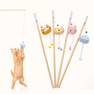 Pet Supplies & <b>Toys</b> Eco-Friendly Wooden Ball Cute Expressions <b>Cat</b> <b>Toys</b> with Bells for Self-Play and <b>Interaction</b> - Product Image 4