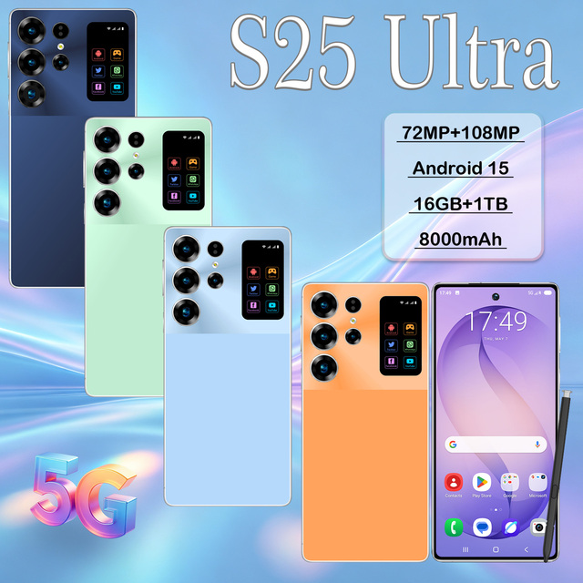 Original S25 Ultra 5G Android Smartphone 1TB ROM 16GB RAM Dual Sim Standby for Bulk Wholesale Factory
