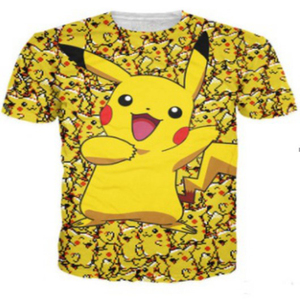 Stampante per Magliette Go Fashion <span class=keywords><strong>Pikachu</strong></span>, T-Shirt Stampate Harajuku Hiphop Sostenibili in Maglia con Teschi, Manica Corta per Uomo - Product Image 6