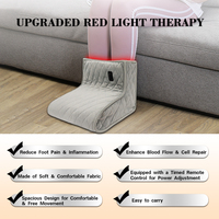 Botte de luminothérapie infrarouge rouge améliorée pour pieds et chevilles, dispositif LED 660nm 850nm pour la tendinite d'Achille et la fasciite plantaire
