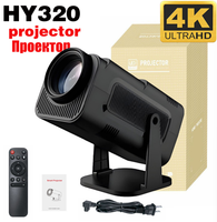 Projecteur Mini HY320 Populaire Android 11 Smart Wi-fi Mise au Point Manuelle Décodage Vidéo Projecteur HY320 Projecteur Portable avec Support