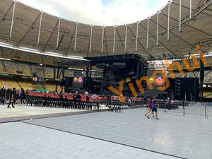 Protection de gazon modulaire couvrant les carreaux de sol de stade à emboîtement T-03 les canaux de drainage en plastique extérieurs Solution de conception graphique - Product Image 4