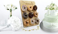 Support à donuts en bambou Houselin, support mural réutilisable pour donuts pour mariage, fête d'anniversaire, décoration de table de desserts