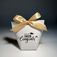 Élégant 2025 casquette de doctorat transfrontalière boîte à bonbons matériaux recyclés fête saisonnière célébration remise des diplômes nouvel an cadeau