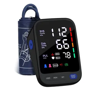 Preço de atacado Monitor eletrônico de pressão arterial para adultos, braço inteligente de LED com auto-desenvolvimento, máquina médica de BP