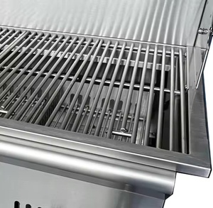 Barbecue au charbon de bois moderne luxueux en acier inoxydable de 32 pouces avec logo personnalisé Cuisine extérieure intégrée - Product Image 5